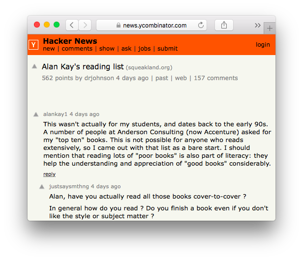 Visit the thread on Hacker News.